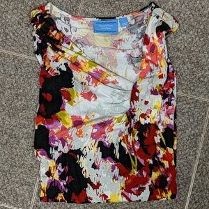 Simply Vera asymmetrical neckline shirt